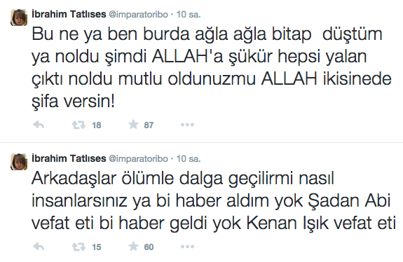 'Kenan Işık öldü' iddiası sosyal medyayı karıştırdı